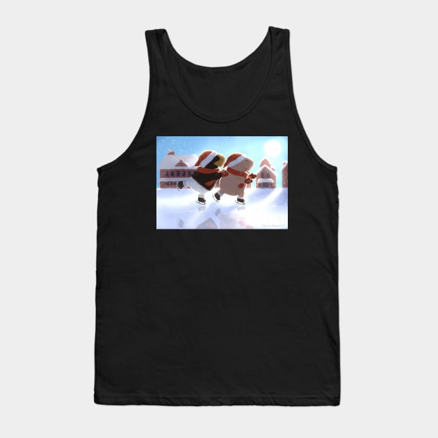 Guinea pigs ice skating Tank Top by Mondesign26 